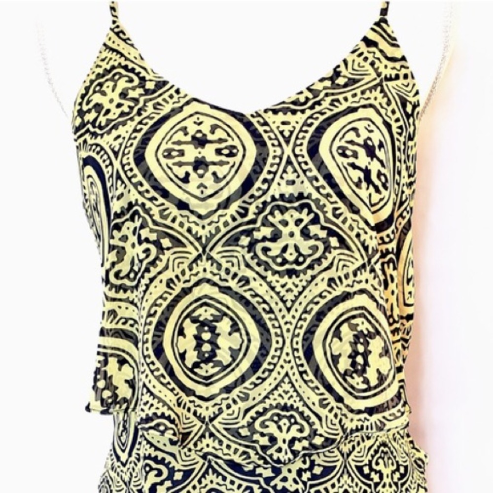 Francesca’s Blue and Yellow Tank Top